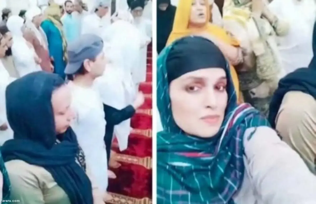 ویدئوی جنجالی از ایستادن زنان در کنار مردان در نماز جماعت