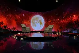 حاشیه های دکور برنامه  سحرگاهی "ماه من" | تصاویر جالب از پشت صحنه برنامه سحرگاهی "ماه من"