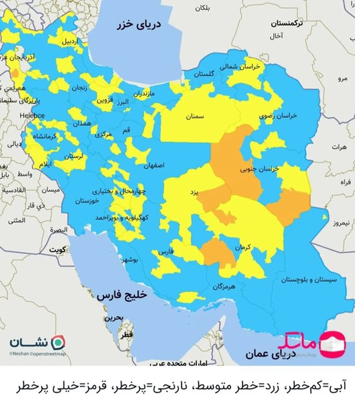 شهرهای قرمز کرونایی دوباره صفر شد