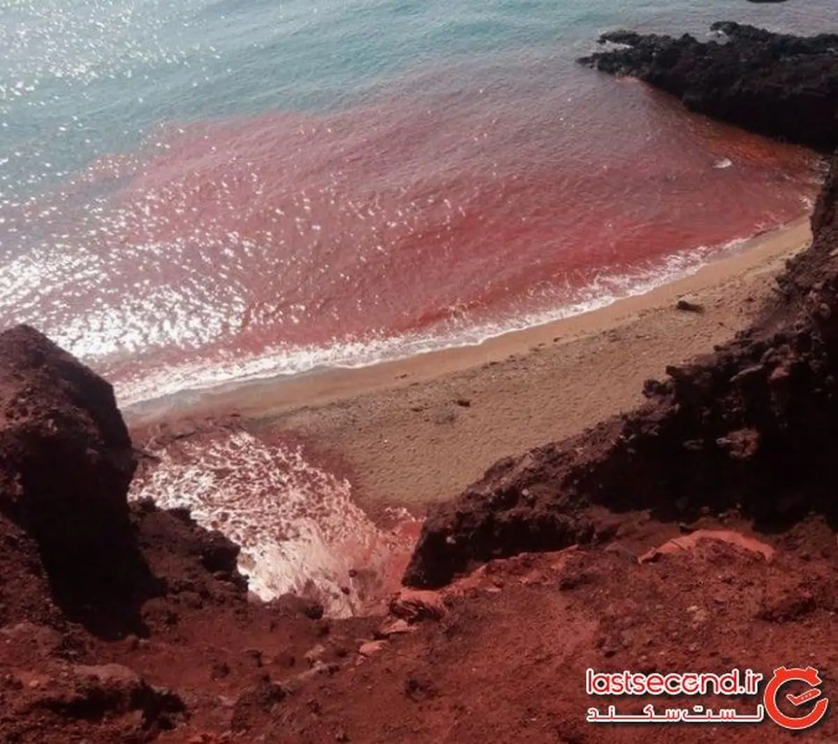 ساحل سرخ در دنیای رنگ های هرمزگان