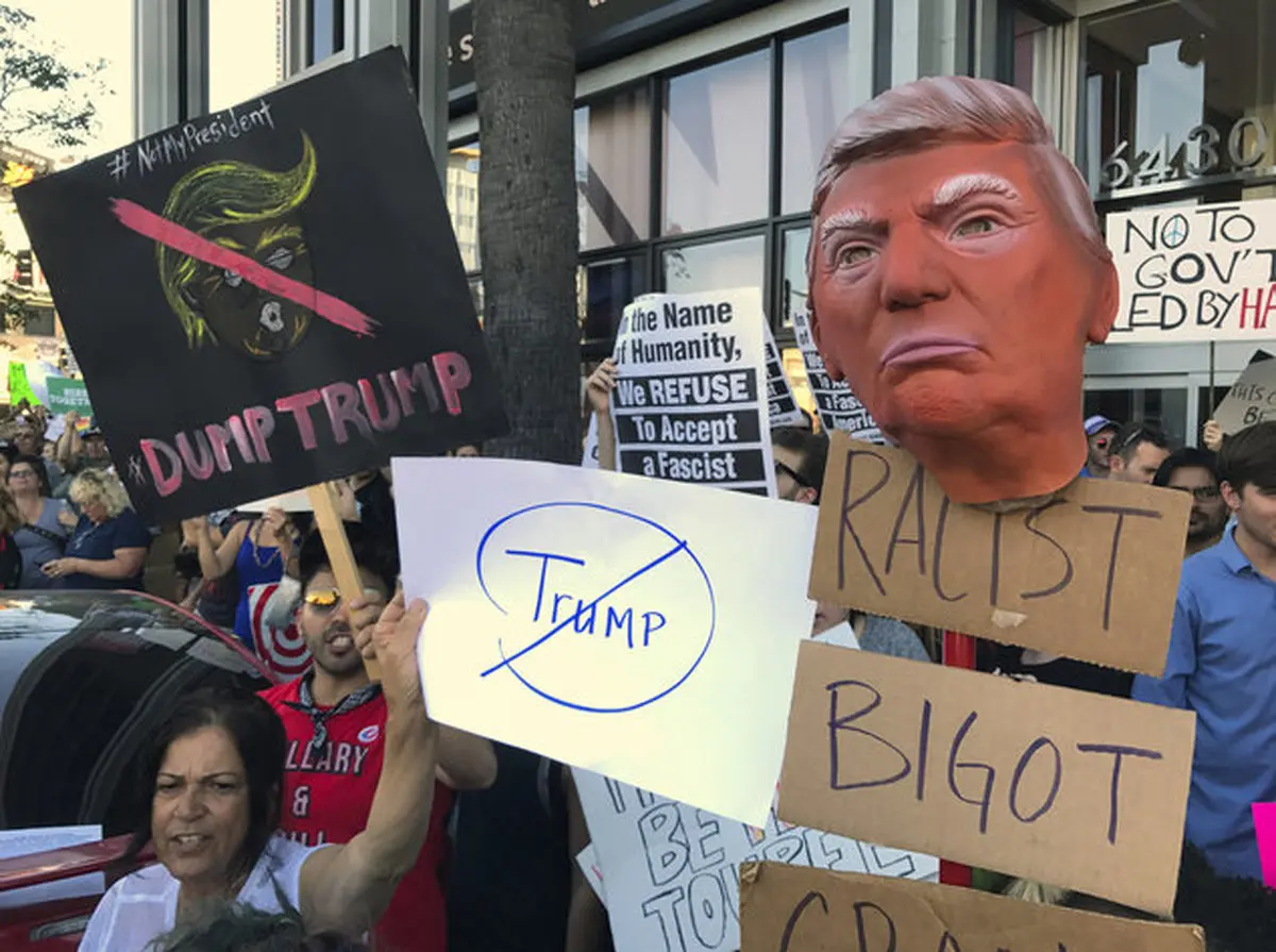 پنجمین شب اعتراضات ضد ترامپ در نیویورک