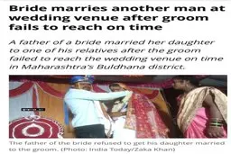 یک جشن عروسی عجیب در هند | داماد دیر رسید، یکی از مهمانان داماد شد!