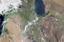 موج تازه گرد و خاک که از شرق سوریه به شرق و جنوب شرق عراق حرکت می‌‌کند+ویدئو

